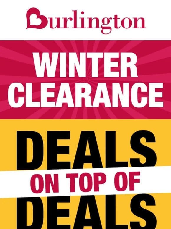 Hurry in to get the best selection on clearance!