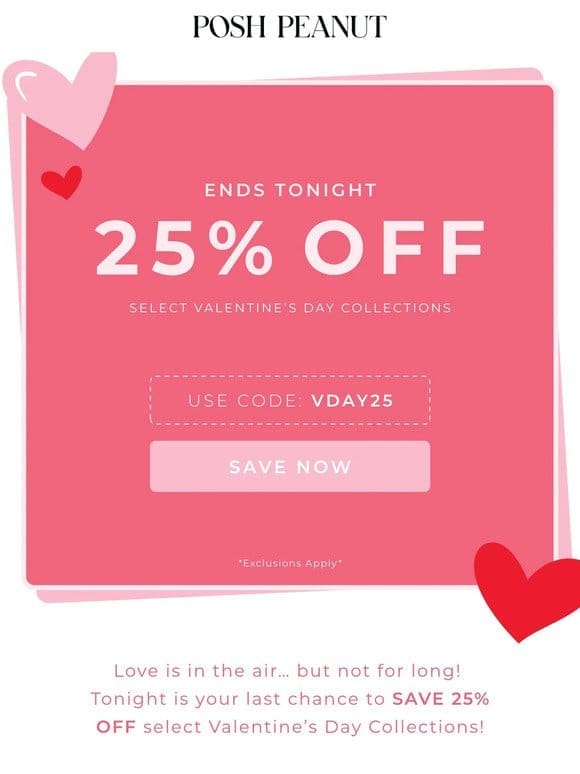 Hurry， 25% Off Ends TONIGHT! ⏰