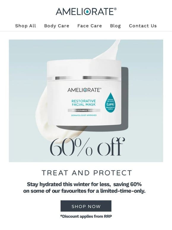 Hydrate your skin for less: 60% off