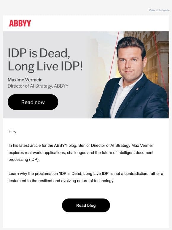 IDP is Dead， Long Live IDP! [Blog]