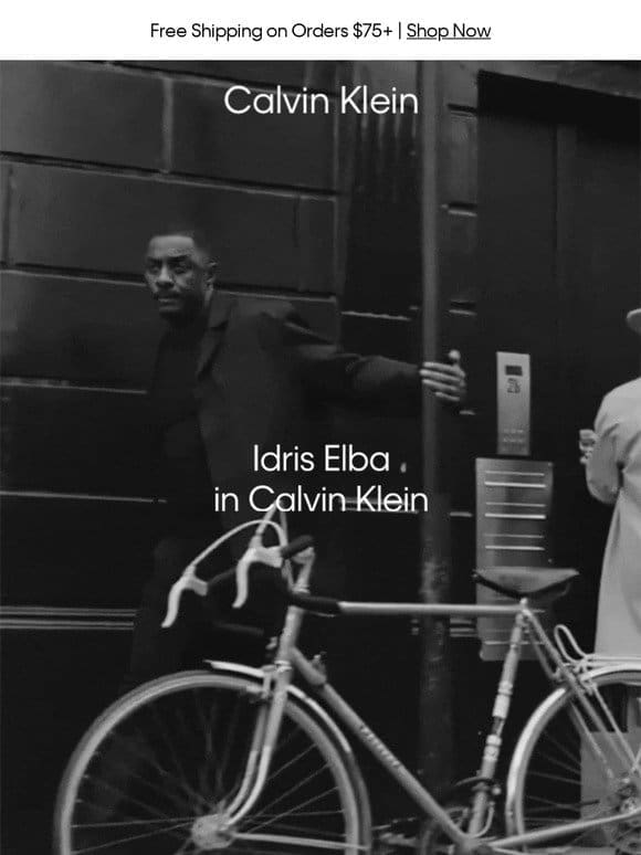 Idris Elba in Calvin Klein