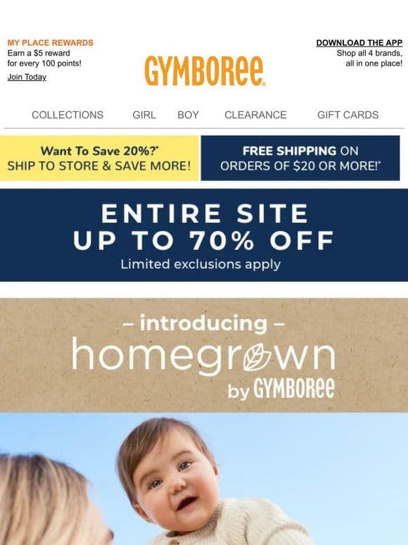 Introducing Homegrown by Gymboree