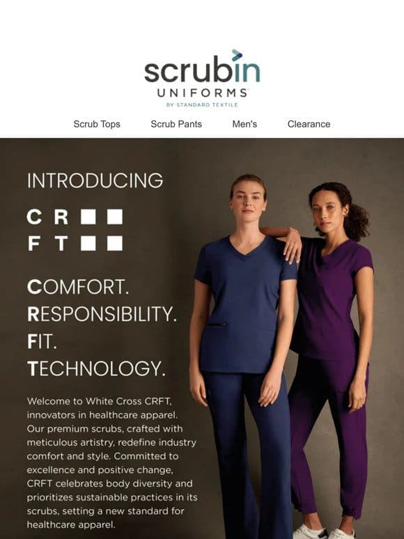 Introducing – White Cross CRFT Premium scrubs