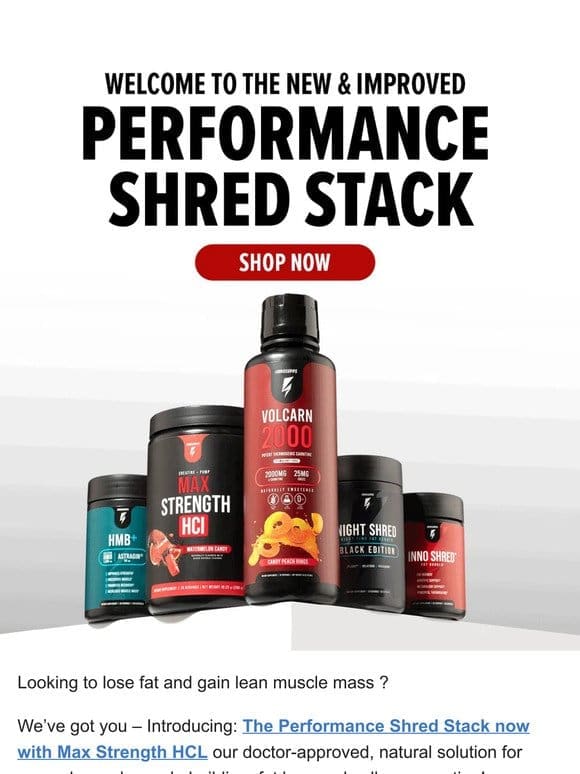Introducing the Performance Shred Stack 2.0: Better Than Ever!