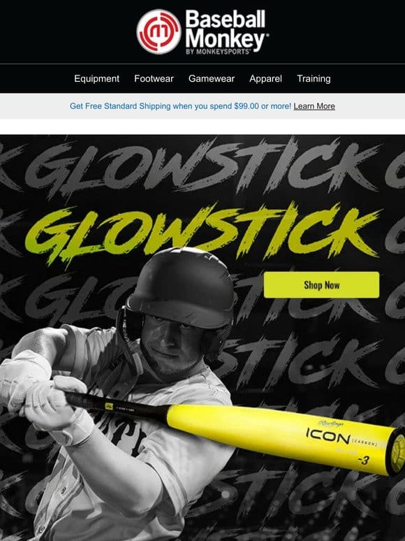 Introducing the Rawlings Icon Glowstick Limited Edition BBCOR Bat! ⚾