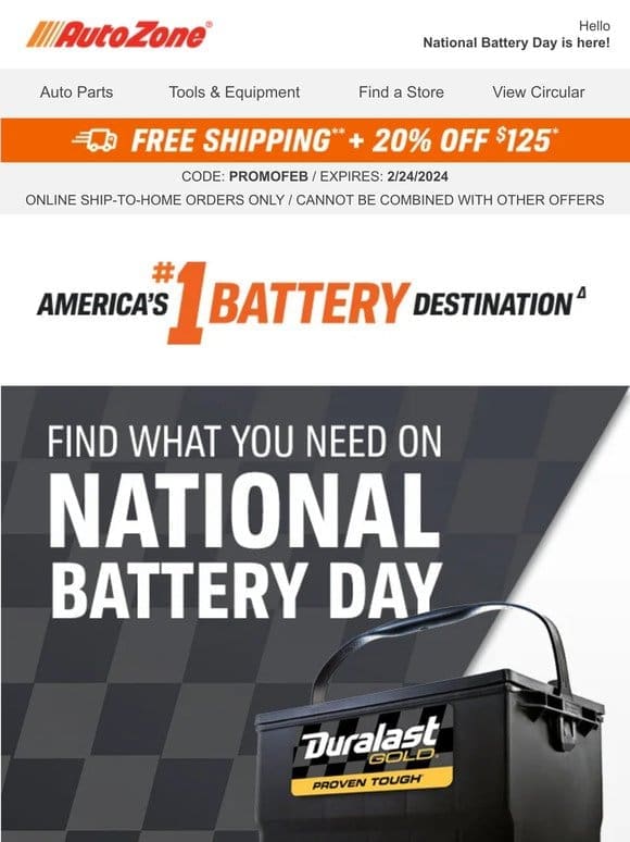 It’s National Battery Day