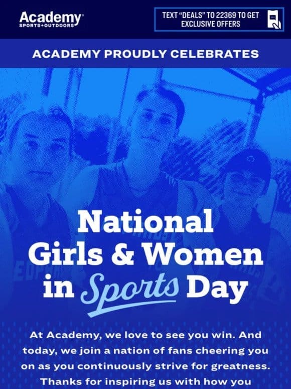 It’s National Girls & Women in Sports Day