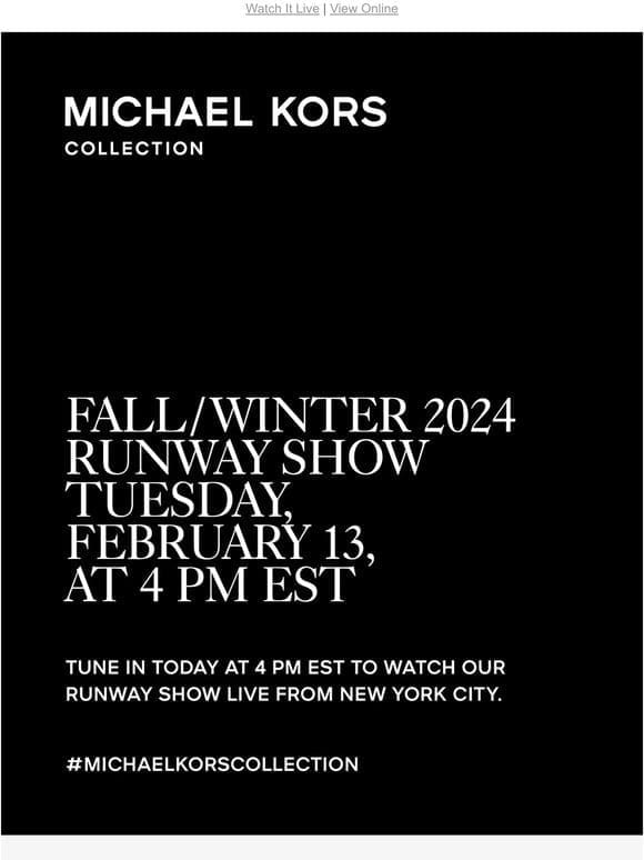 It’s Today: The Fall/Winter 2024 Runway Show