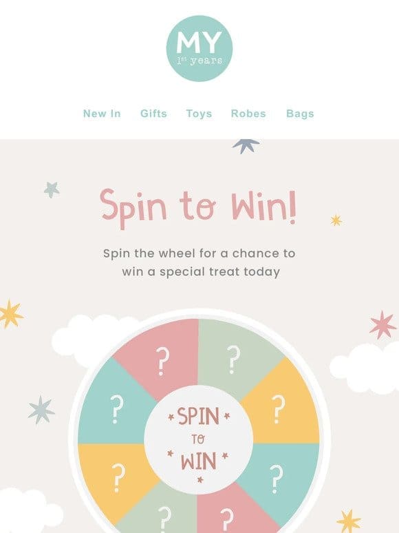 It’s easy! Spin. Win. Treat a little one.