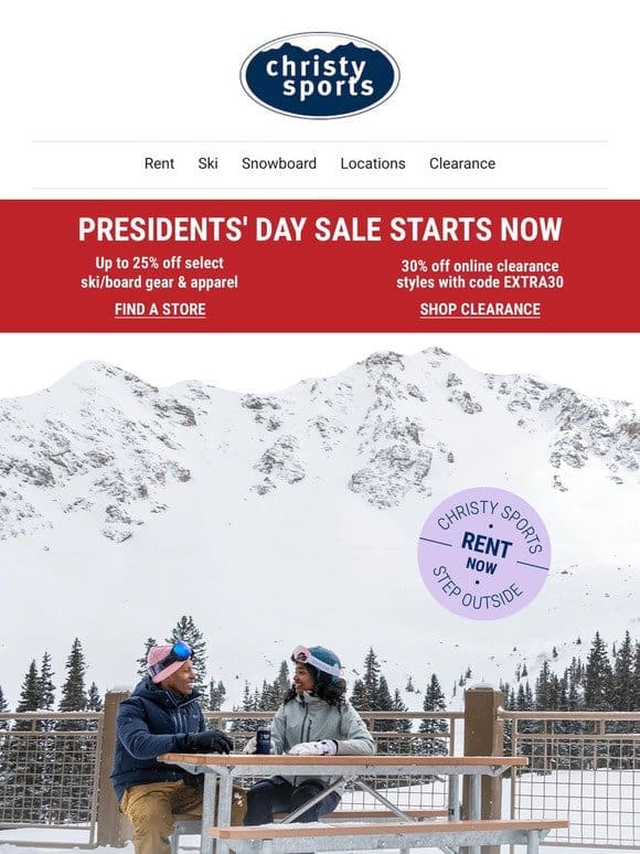 It’s the Beginning of the President’s Day Sale