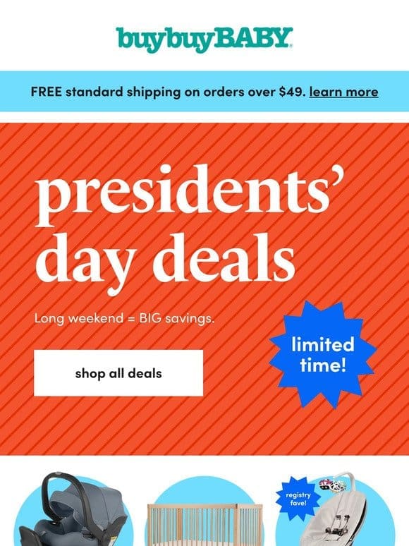 JUST DROPPED: Presidents’ Day deals!​ ​