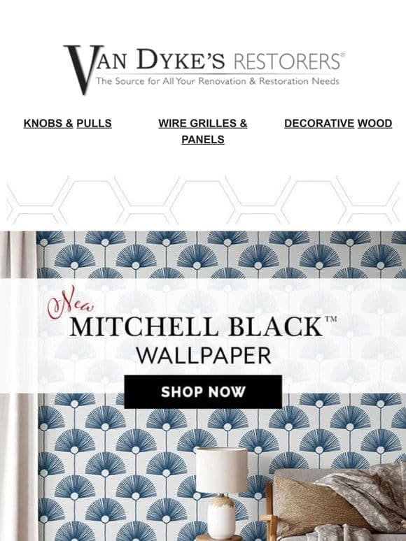 JUST IN: NEW Mitchell Black Wallpaper