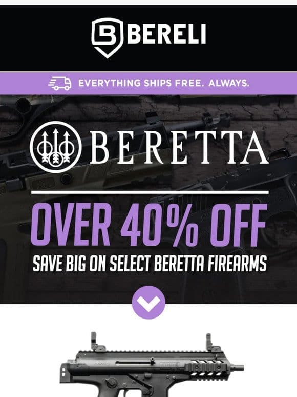 January Wrap Up: Save Over 40% Off Beretta
