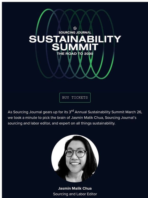 Jasmin Malik Chua on SJ Sustainability Summit Urgency