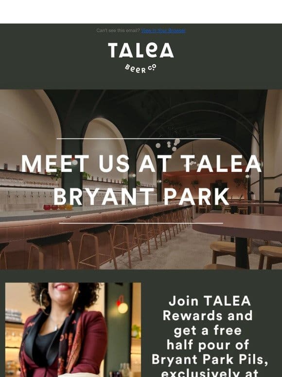 Join us at TALEA Bryant Park
