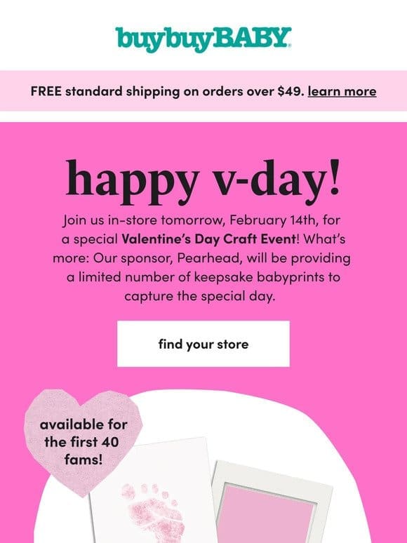 Join us in-store for some V-Day fun!​