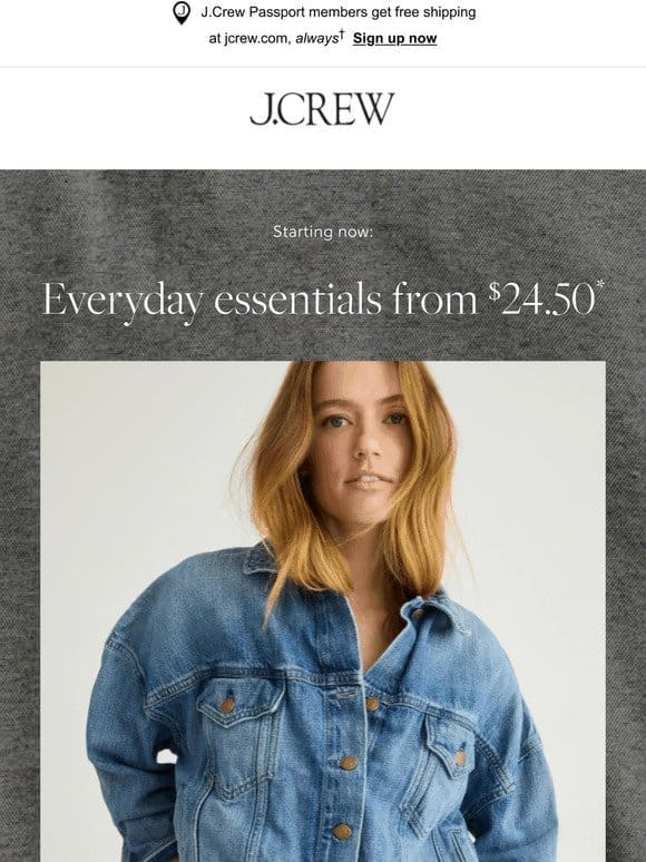 Just in: everyday essentials from $24.50