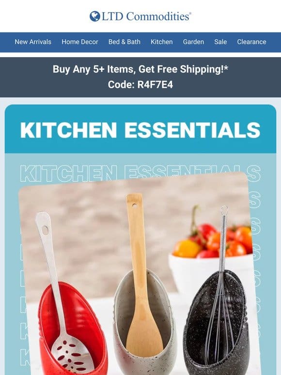 Kitchen Top Sellers: Buy 5+ Items， Get Free Shipping!