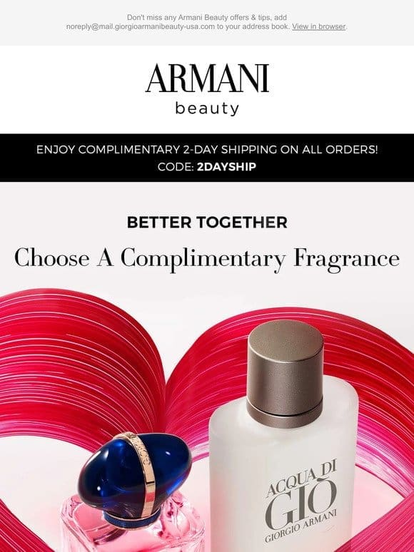 LAST CHANCE: Choose A Complimentary Fragrance
