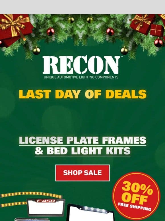 LAST Day of Our Christmas Sale