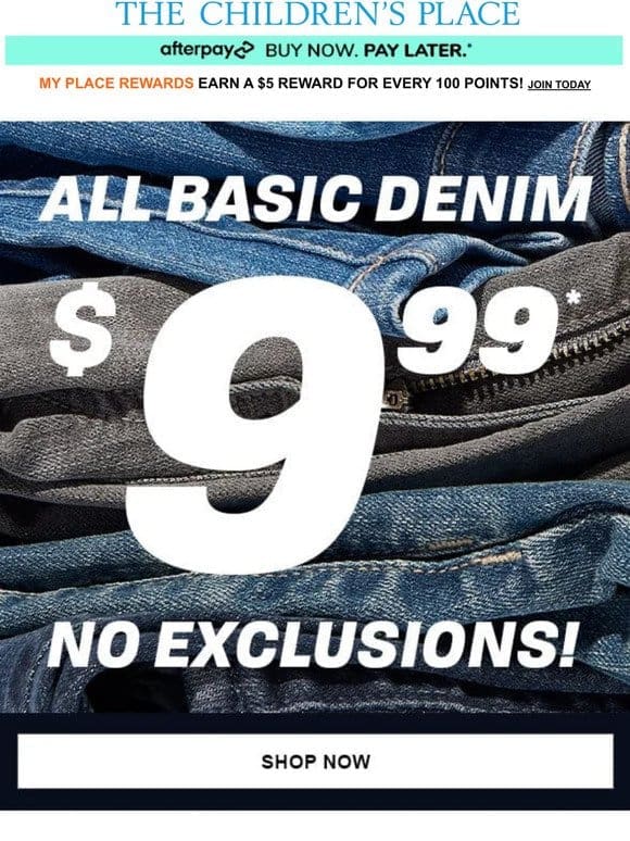 LIMITED TIME: Grab Denim for only $9.99!