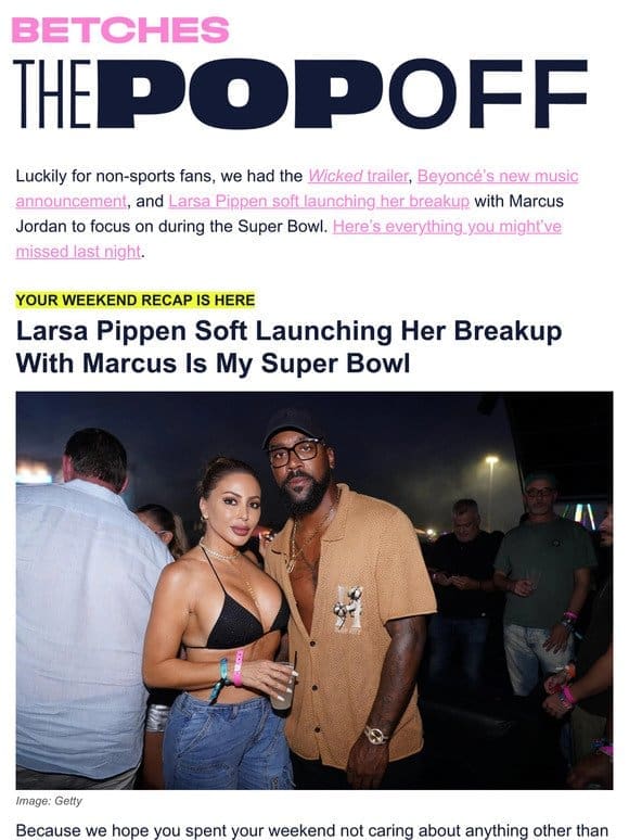 Larsa Pippen soft launching her breakup is my Super Bowl