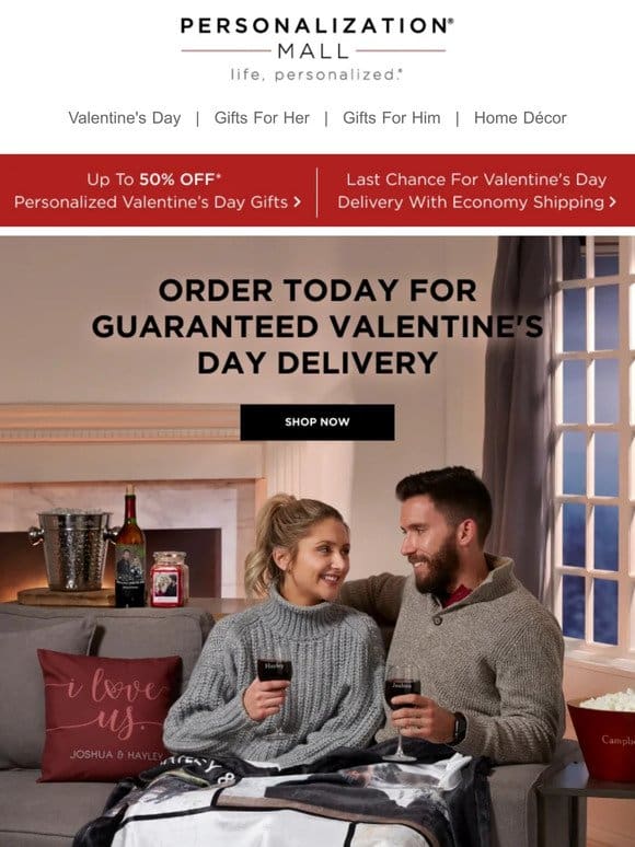Last Chance For Valentine’s Delivery With Economy Shipping