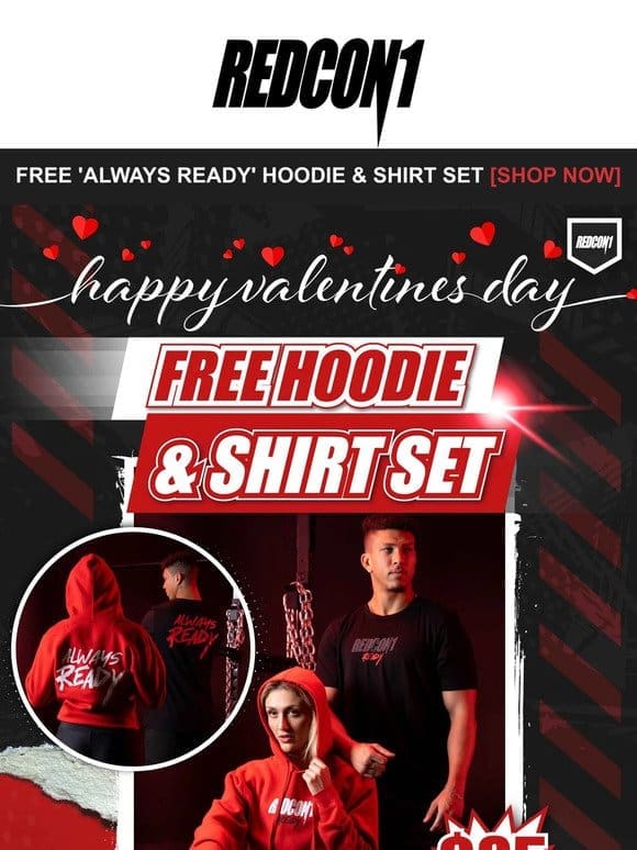 [Last Chance]  Free Hoodie & Shirt Set + Free Shipping