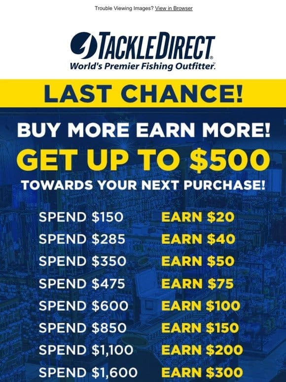 Last Chance To Earn $500