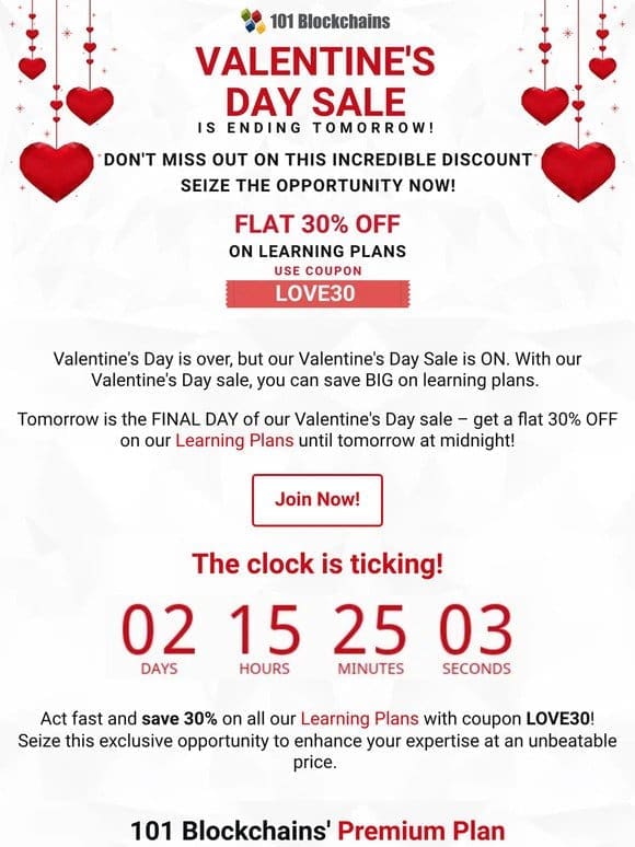 Last Chance for Valentine’s Sale Savings