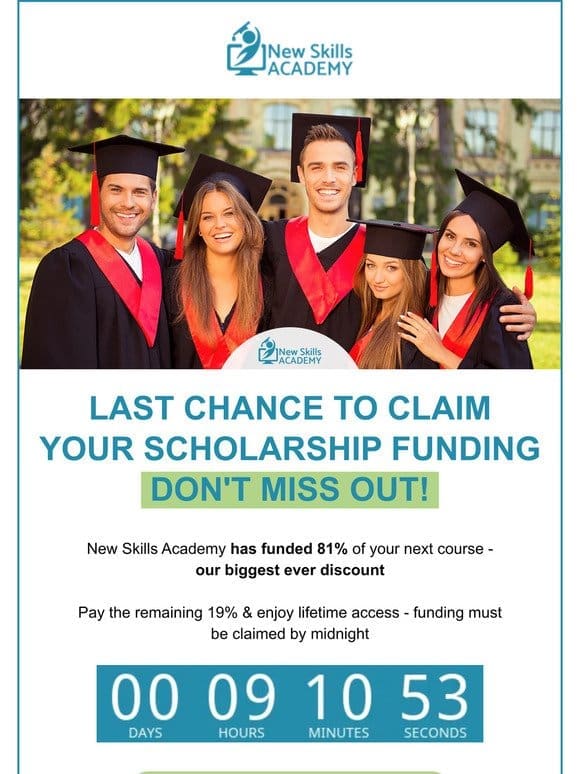 Last Chance to Claim Your Scholarship Funding!