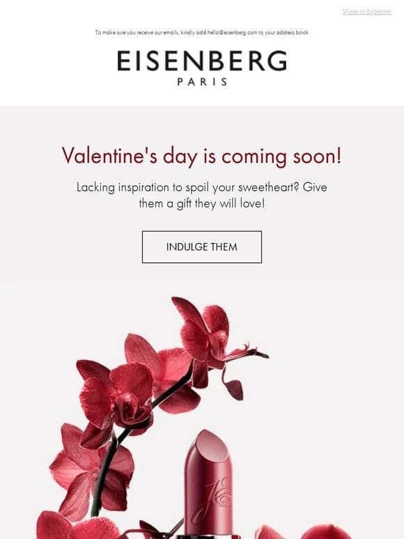 Last Days Before Valentine’s! Say It With EISENBERG Paris!