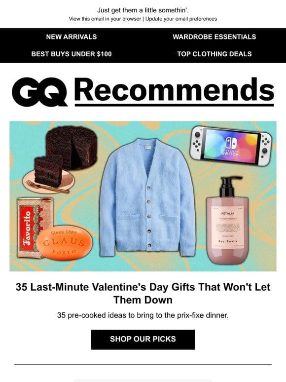 Last-Minute Valentine’s Day Gifts That Won’t Fumble the Bag