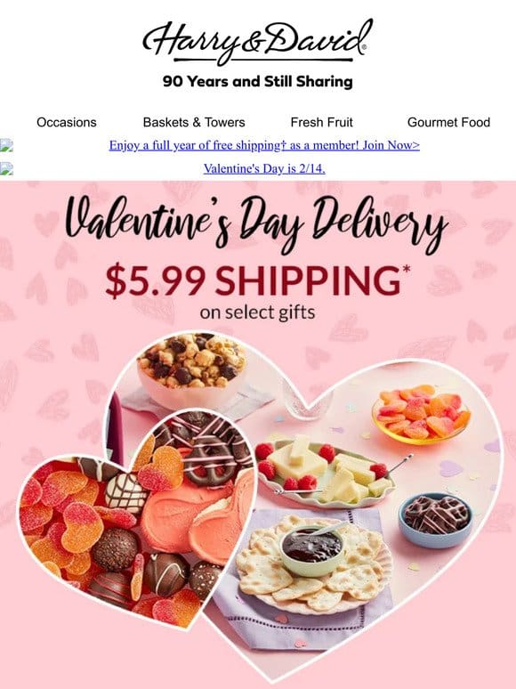 Last day for $5.99 shipping on valentines!