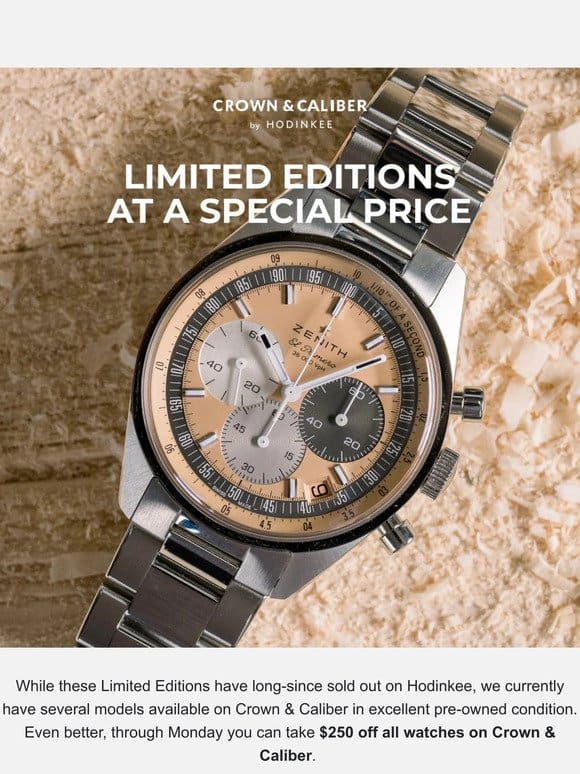 Limited Editions At A Special Price