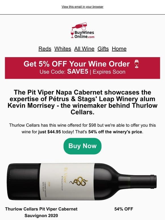 Limited Offer: Get 54% OFF This Napa Cabernet from Winemaker Kevin Morrisey!