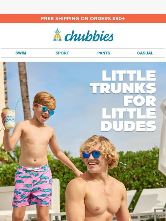 Little Trunks for Little Dudes…