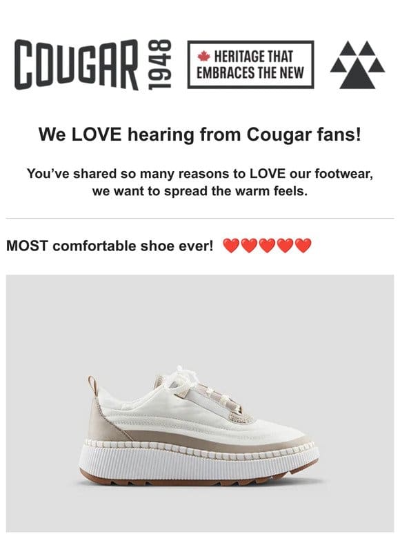 Lots to LOVE about Cougar Footwear
