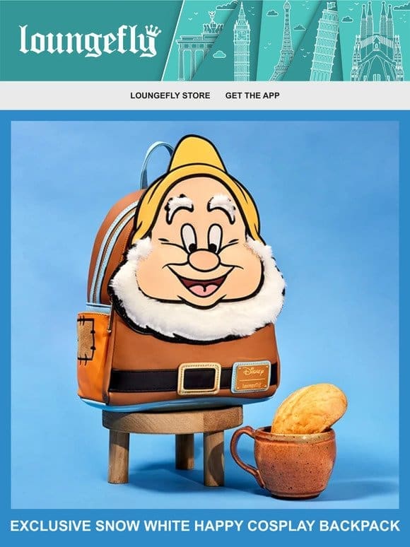 Loungefly Exclusive: Snow White Happy Mini Backpack