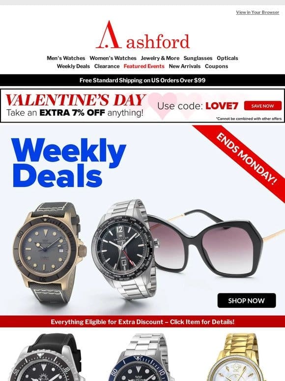 Love at First Sight: Exclusive Weekly Deals Just for You!