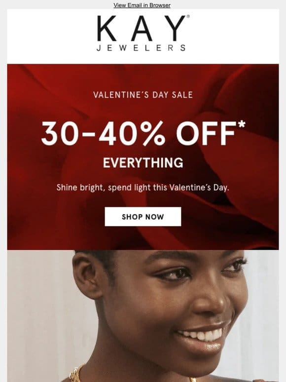 Love is in the air + 30-40% OFF everything!