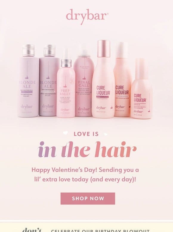 Love is in the hair this Valentine’s Day