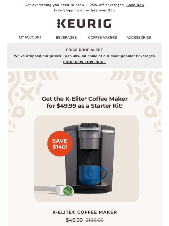 Love it! | Wake up to a new coffee maker for $49.99