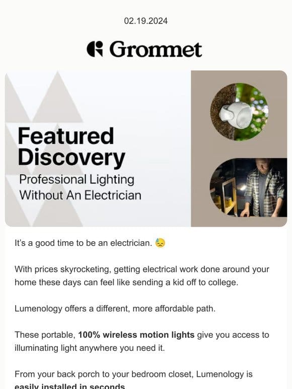 Lumenology – Wireless motion lights that install in seconds