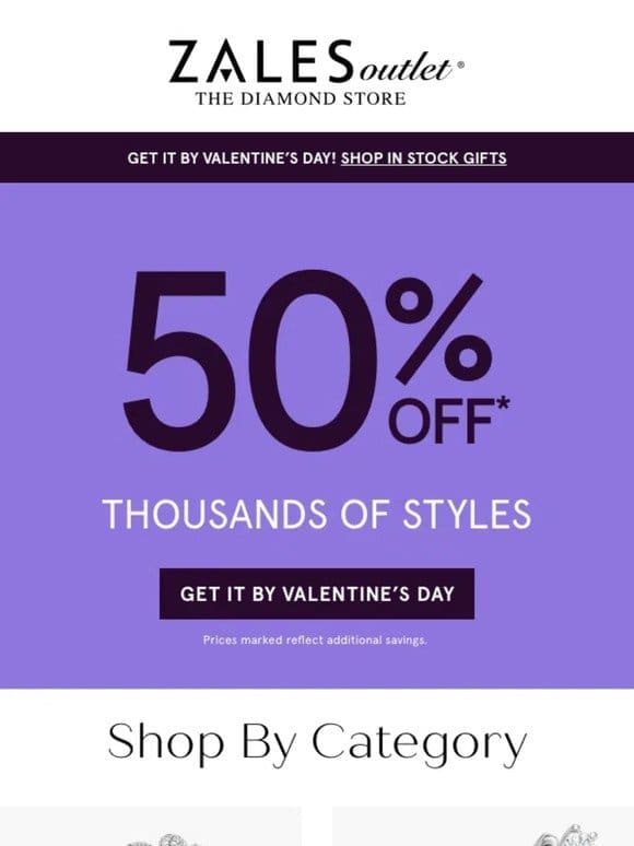 Luxe for Less | 50% Off* 1000s of Styles
