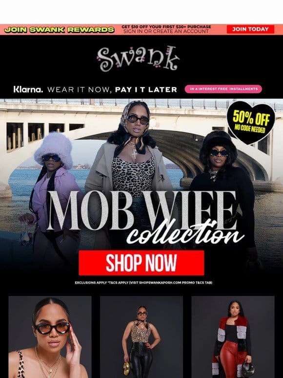 MOB WIFE Collection is Here – 50% OFF Till Midnight