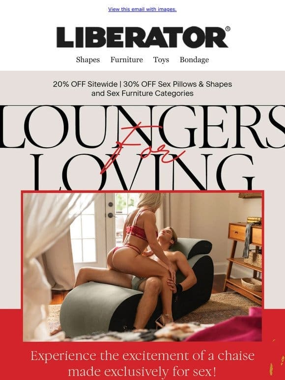 Make Love On A Love Lounger – 30% Off!
