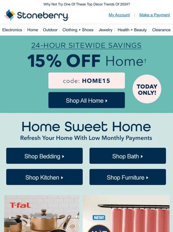 Make Your House A Home With 15% Off