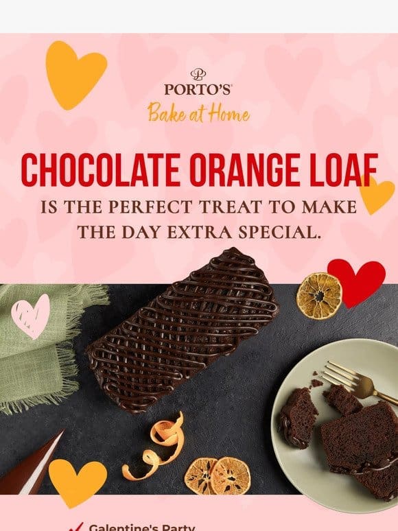 Make this Valentine’s Day a memorable one with our Chocolate Orange Loaf ❤️