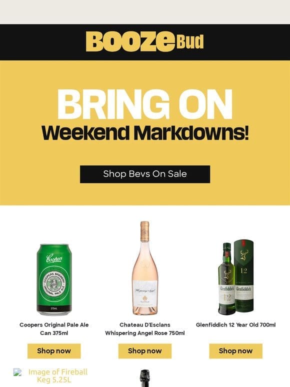 Markdowns: Grab your fave bevvy on sale